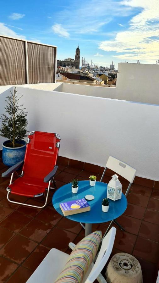 Ferienwohnung Penthouse With Solarium In The Center Of Malaga-Atico Con Solarium En El Centro De Málaga Exterior foto